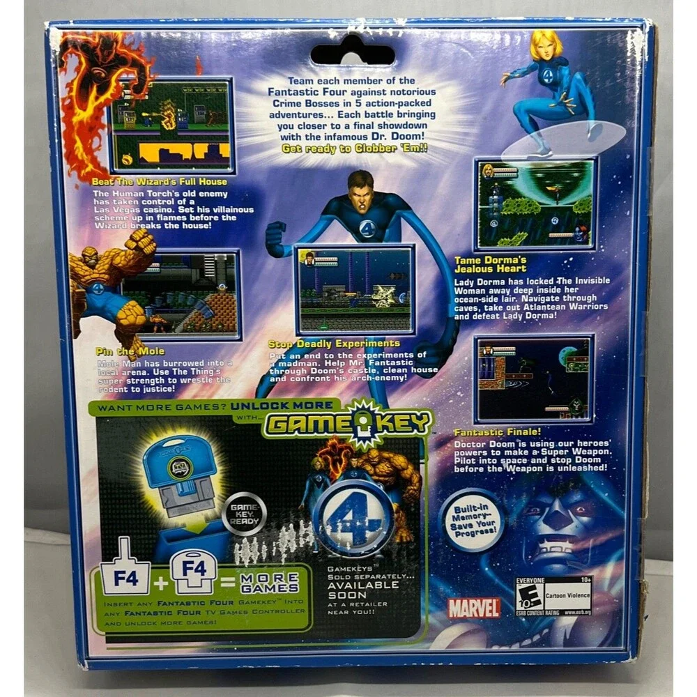 Fantastic Four plug-and-play TV Game - 0720634590974 - 5 Games in 1 ** BRAND NEW